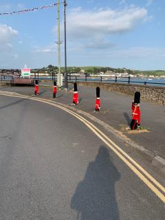 Back in Appledore, soldier bollards!